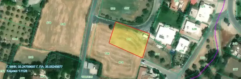 Residential Plot 1152 m² in Ergates