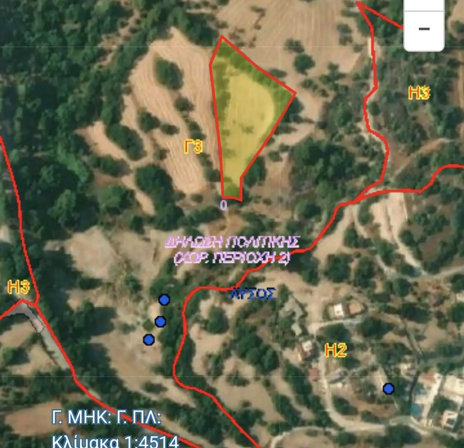 Agricultural Field 4014 m² in Lysos