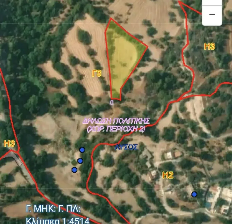 Agricultural Field 4014 m² in Lysos