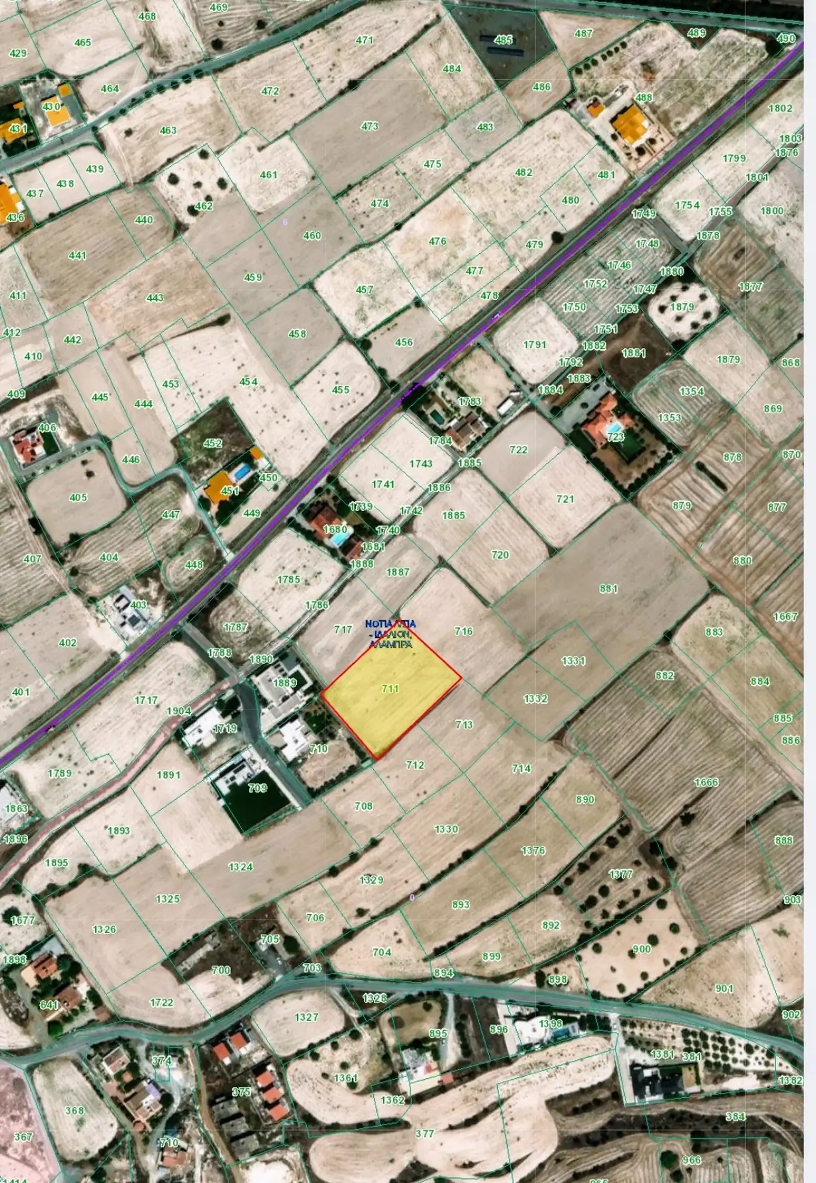 Agricultural Field 3679 m² in Alampra