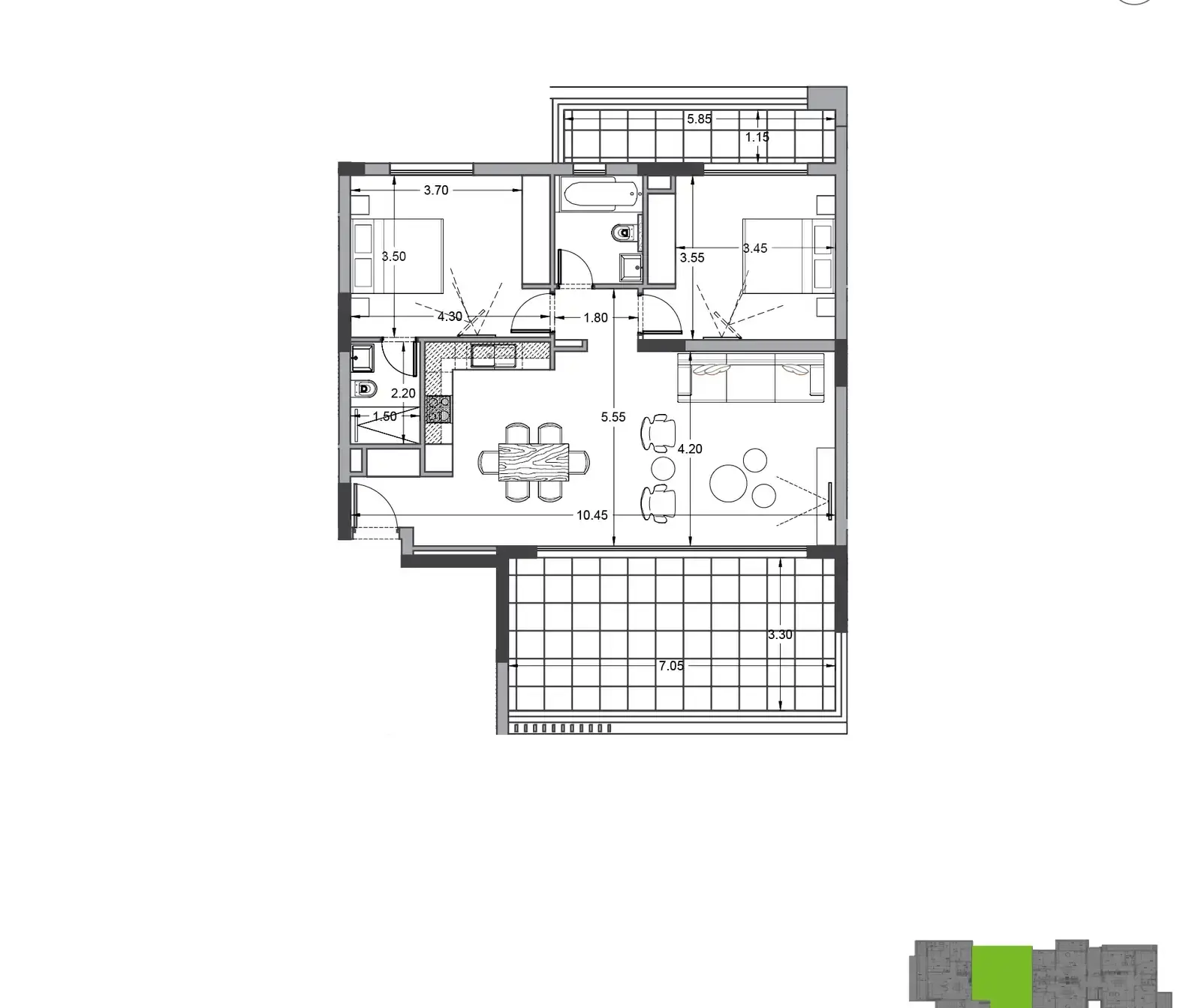 2-bedroom apartment for sale in Agia Zoni