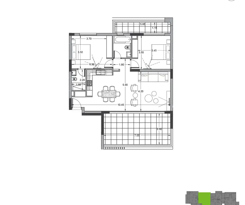 2-bedroom apartment for sale in Agia Zoni