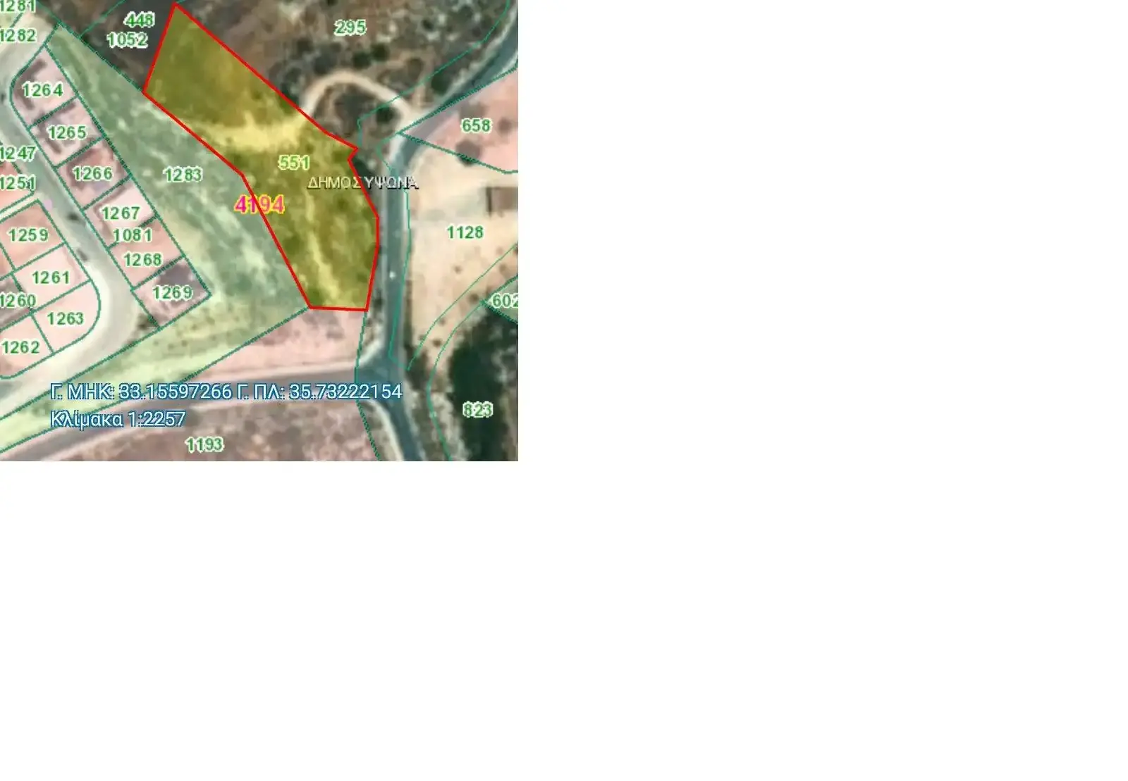 Residential Plot 3754 m² in Ypsonas