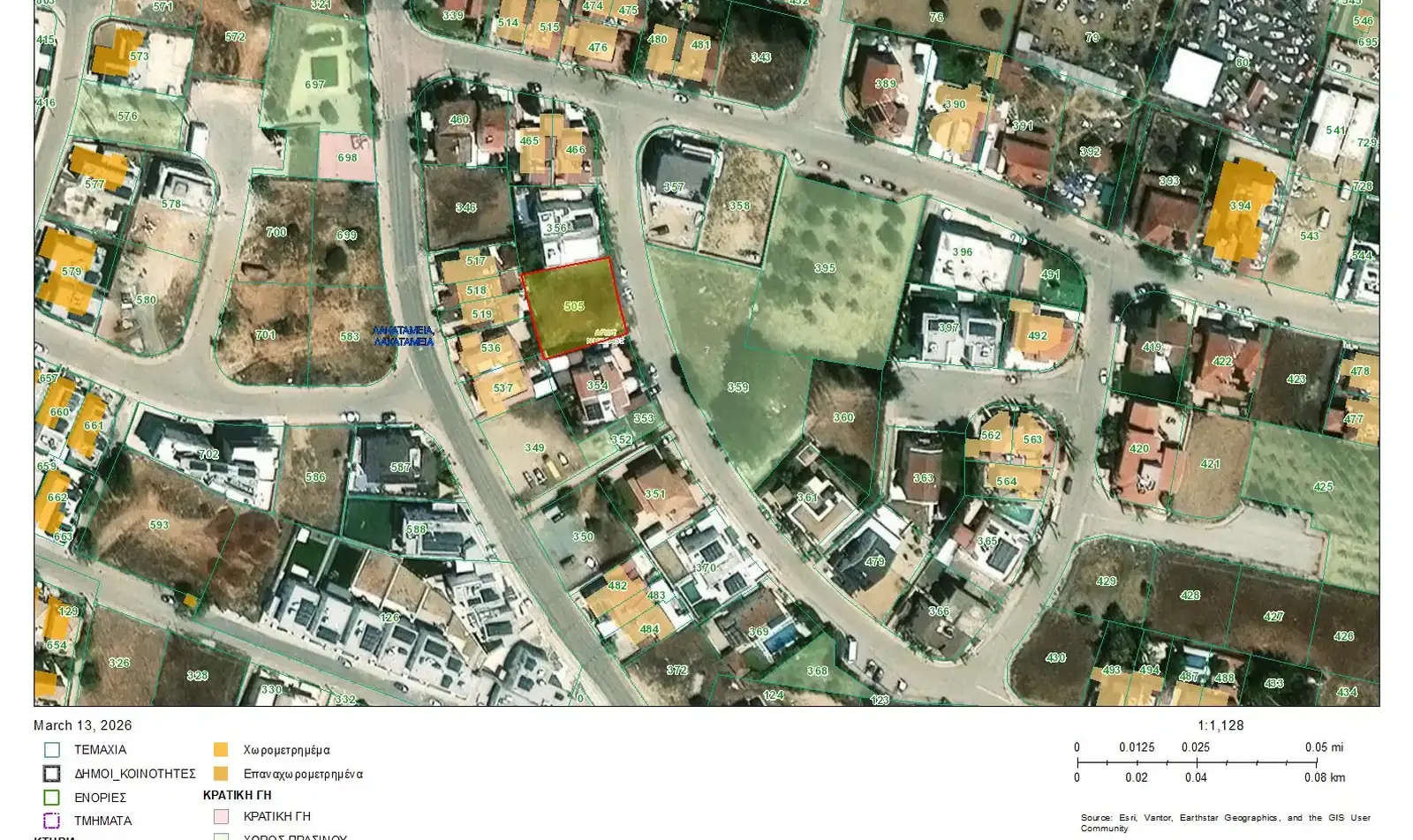 Residential Plot 540 m² in Lakatameia - Agios Nikolaos