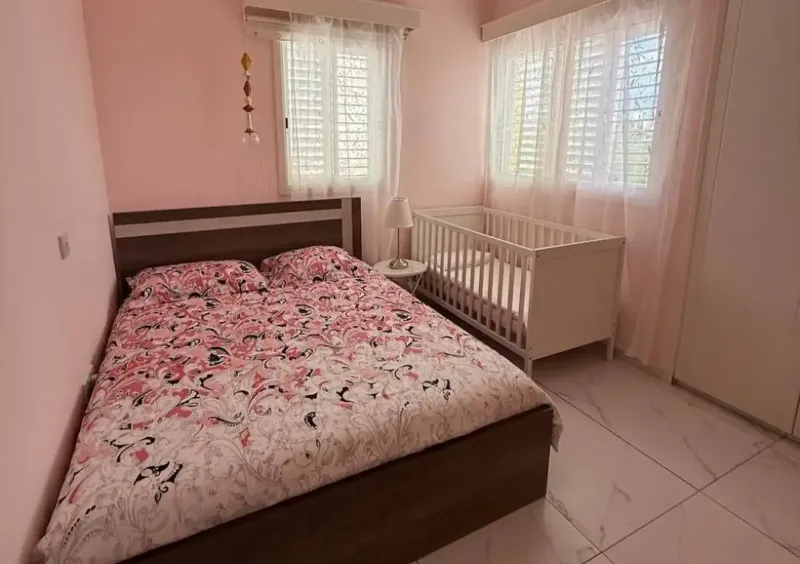 2 bed garden villa with private playground 200 meters from the sea in Chlorakas