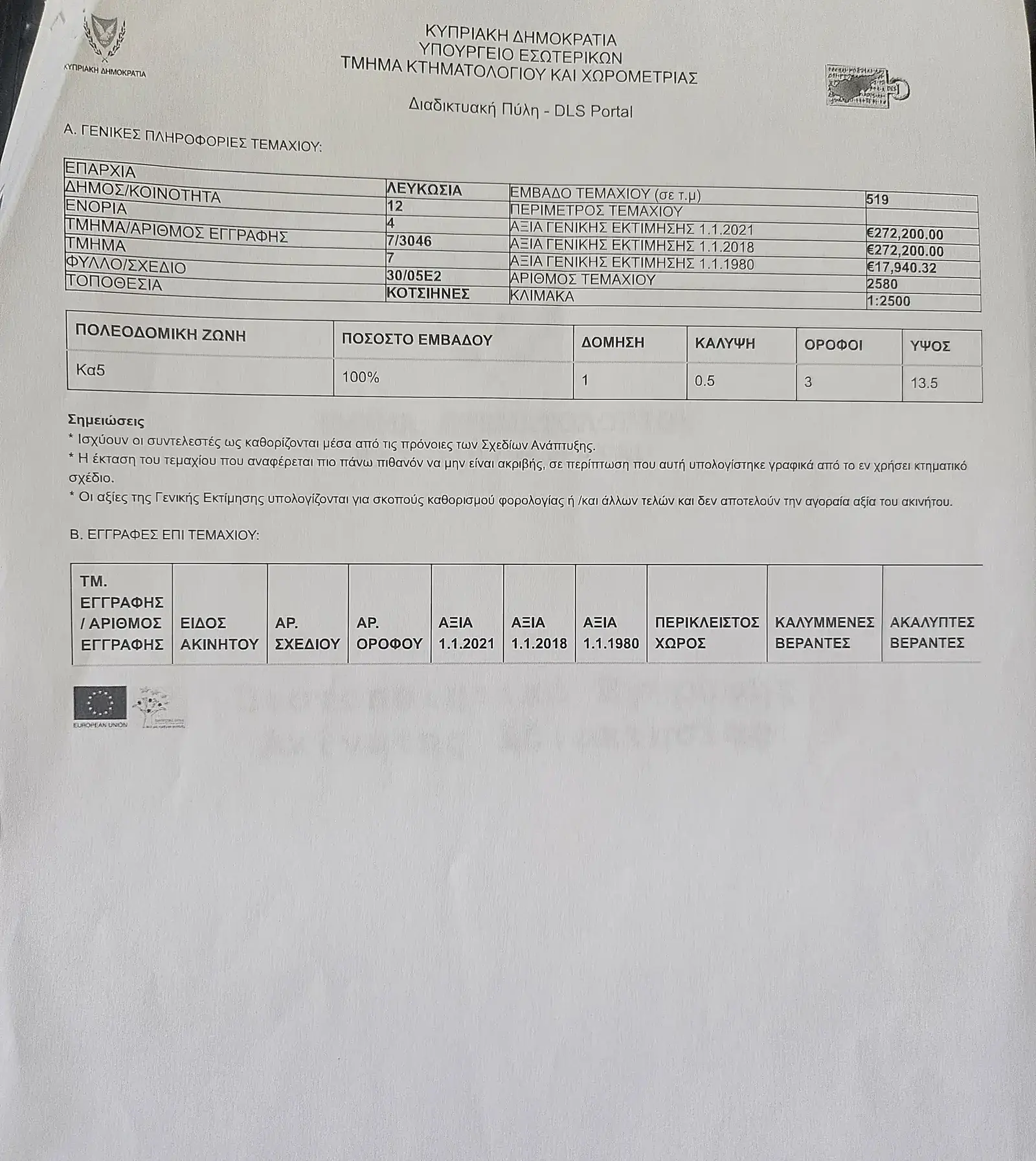 Residential Plot 519 m² in Strovolos - Agios Vasileios