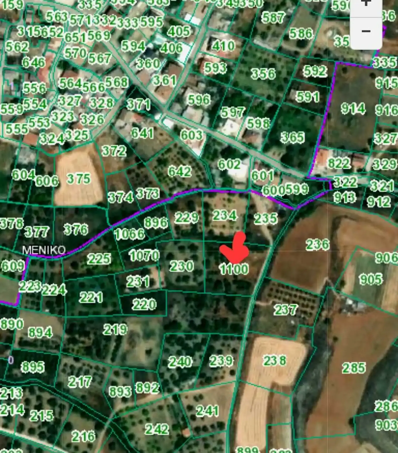 Οικιστική γη 2,676 m² προς πώληση στην περιοχή Meniko