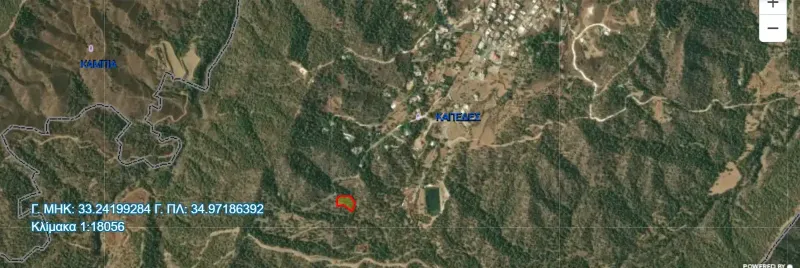 Agricultural Field 3345 m² in Kapedes