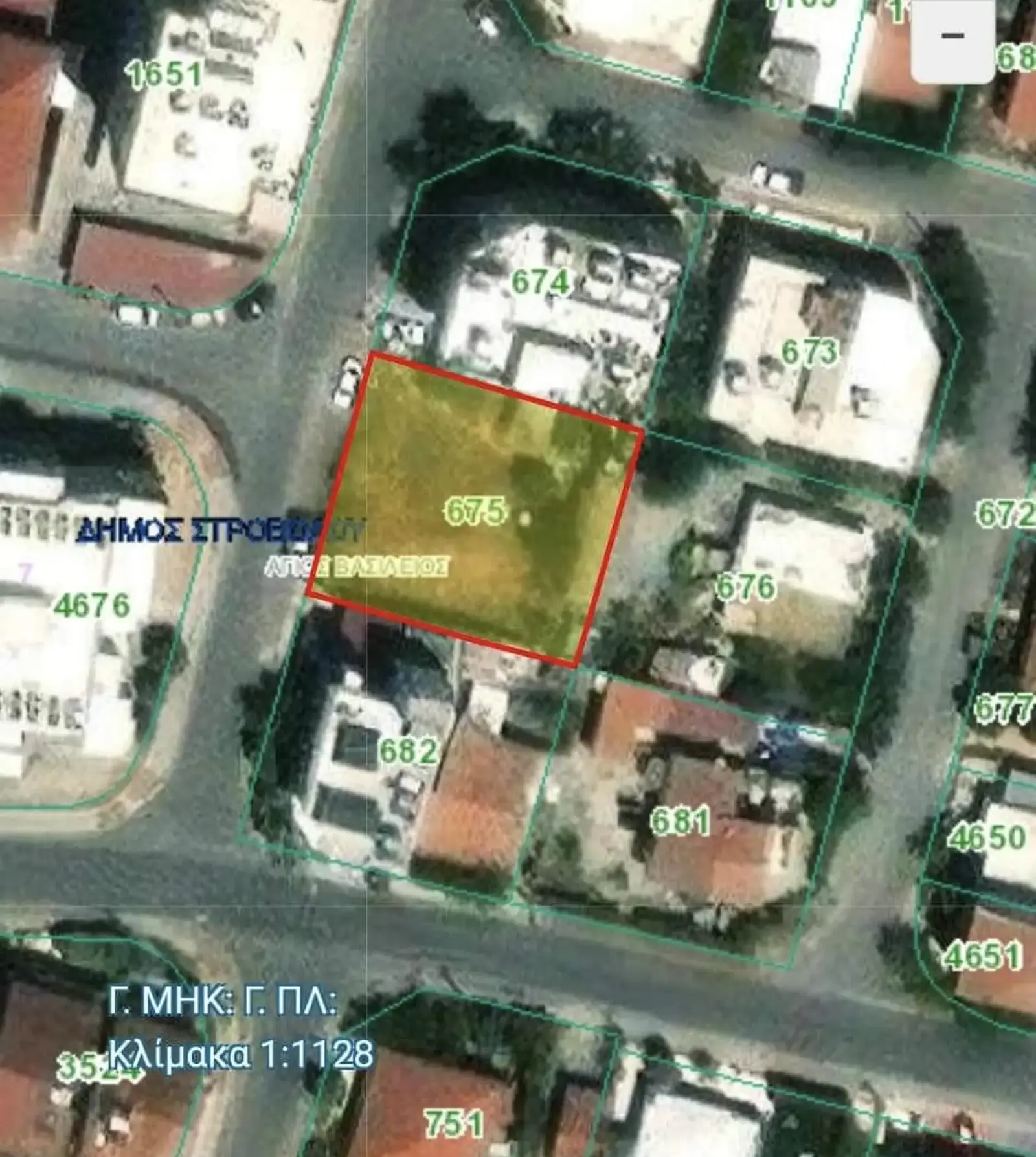 Residential Plot 576 m² in Strovolos - Agios Vasileios