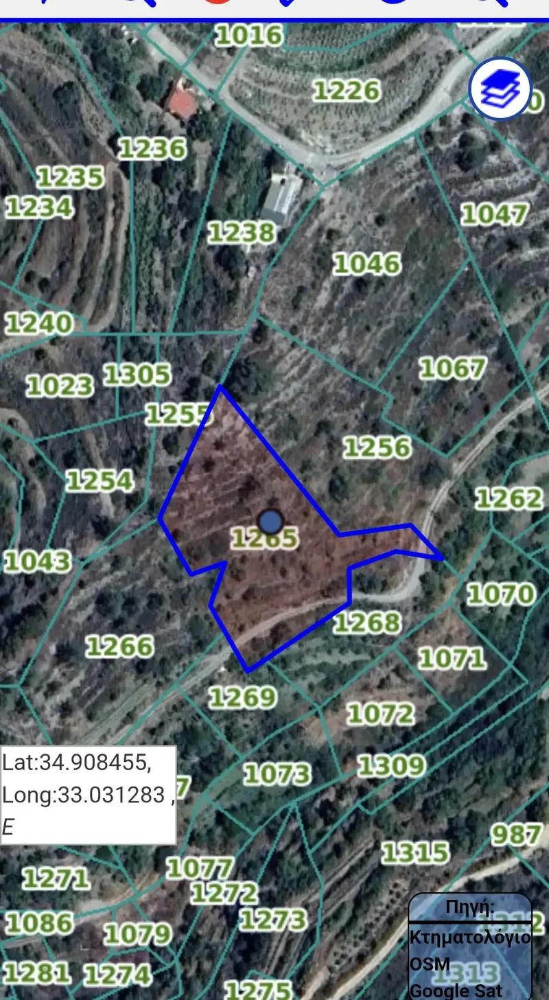 Agricultural Field 3260 m² in Agros