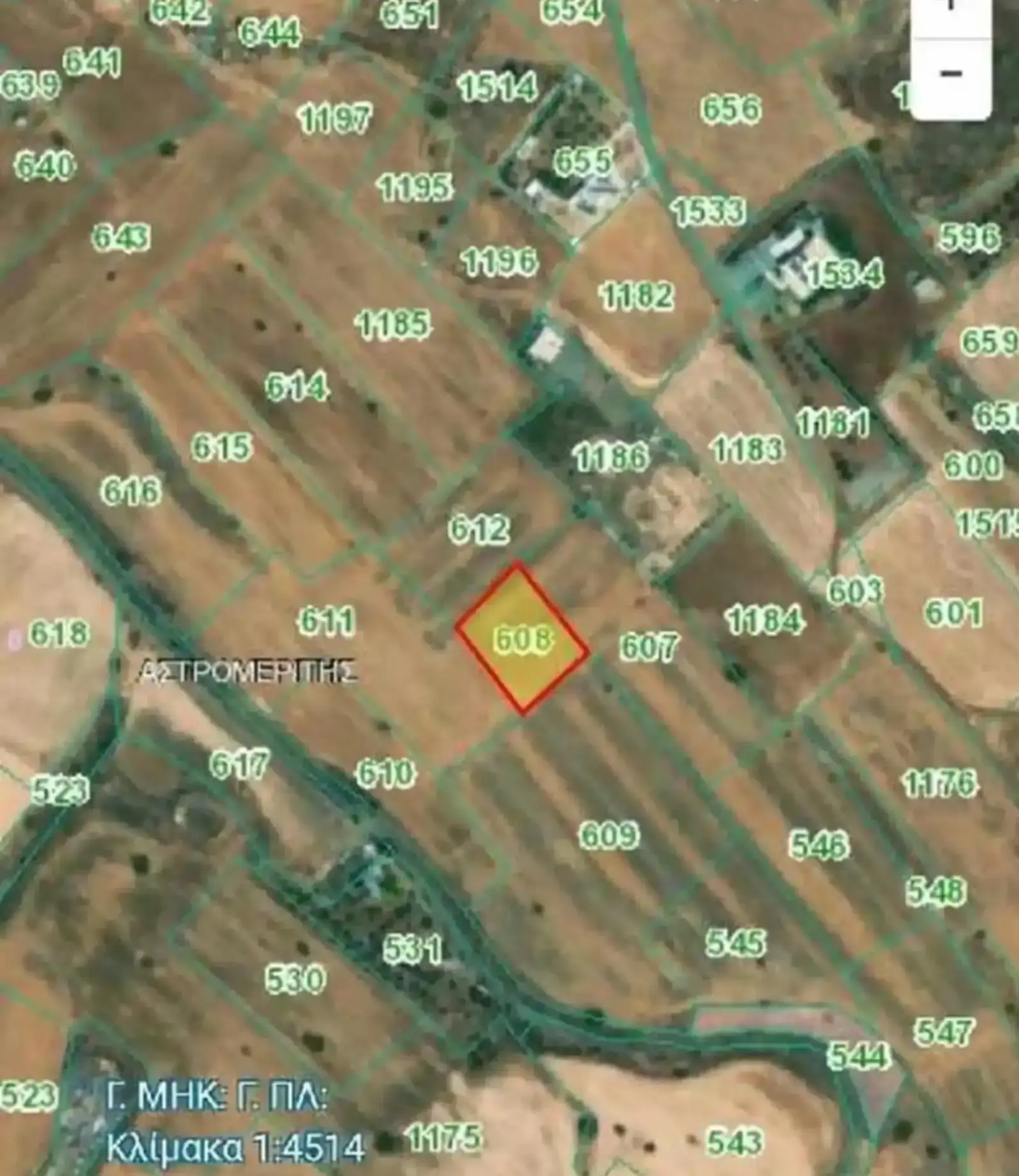 Agricultural Plot 338 m² in Astromeritis