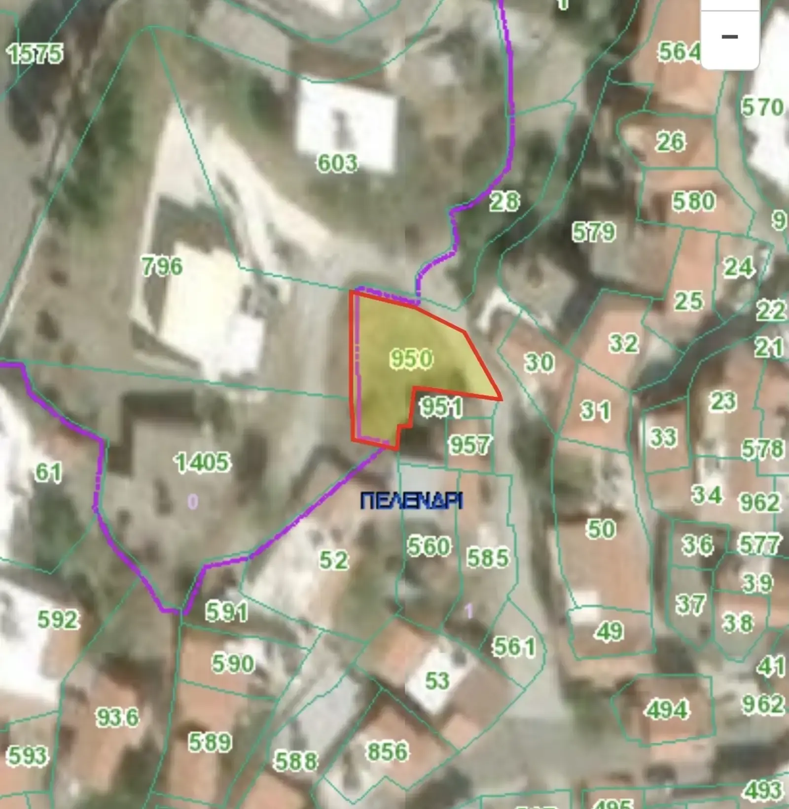Residential Plot 201 m² in Pelendri