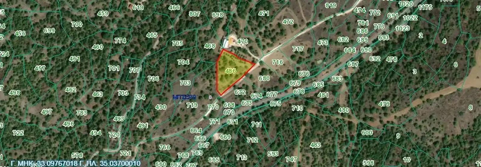 Residential Plot 3679 m² in Mitsero