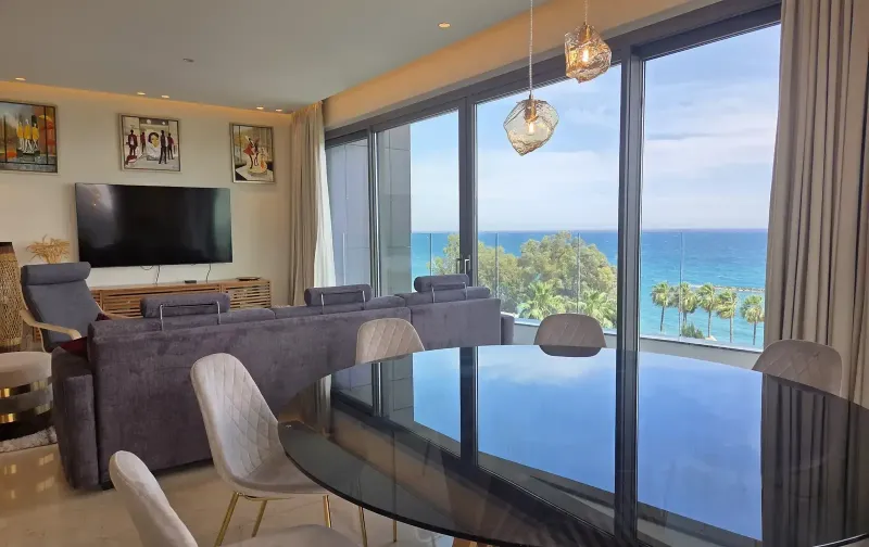 3 bedroom sea view apartment in mouttagiaka tourist area
