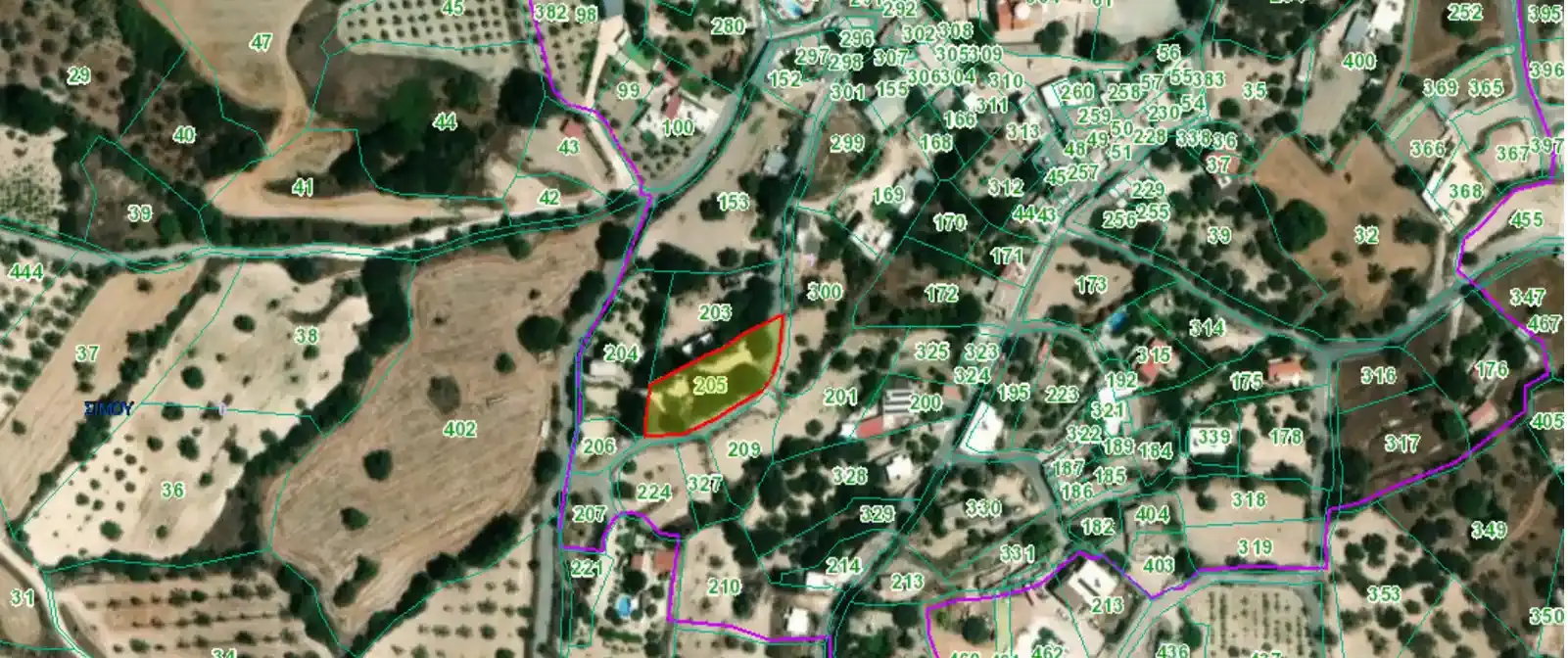 Residential Field 1245 m² in Simou
