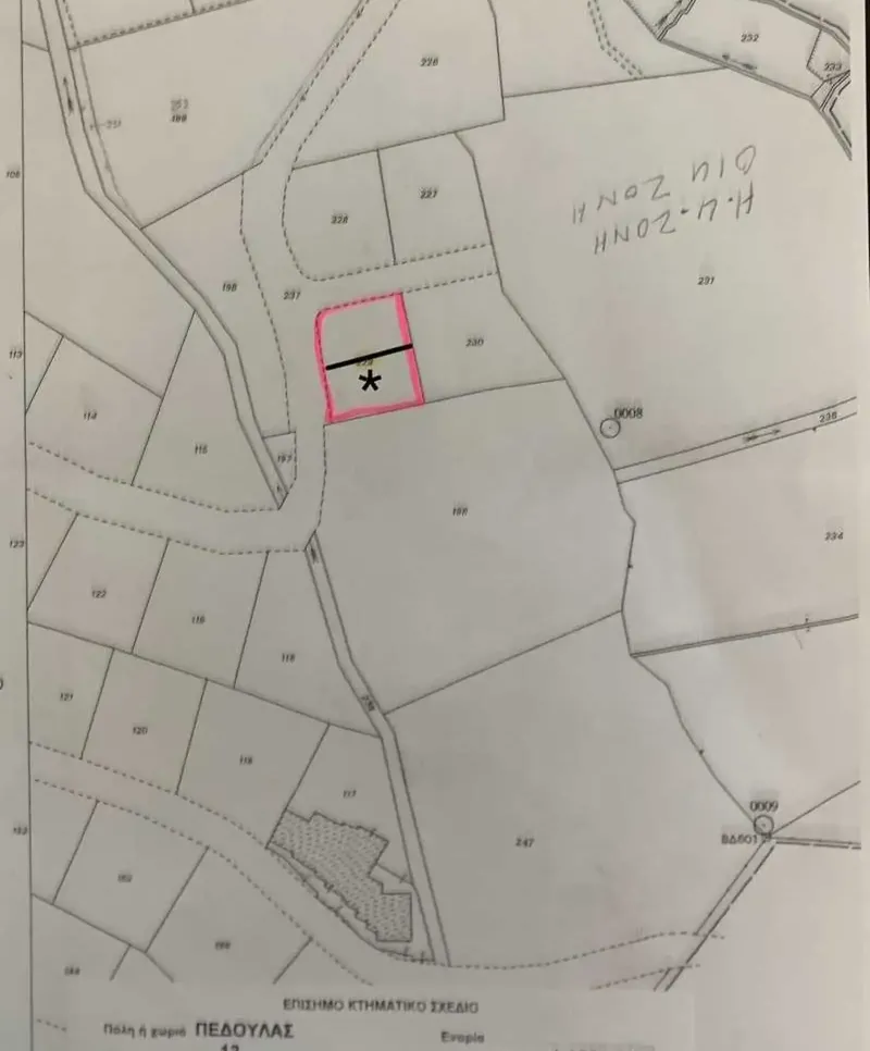 Residential Plot 254 m² in Pedoulas