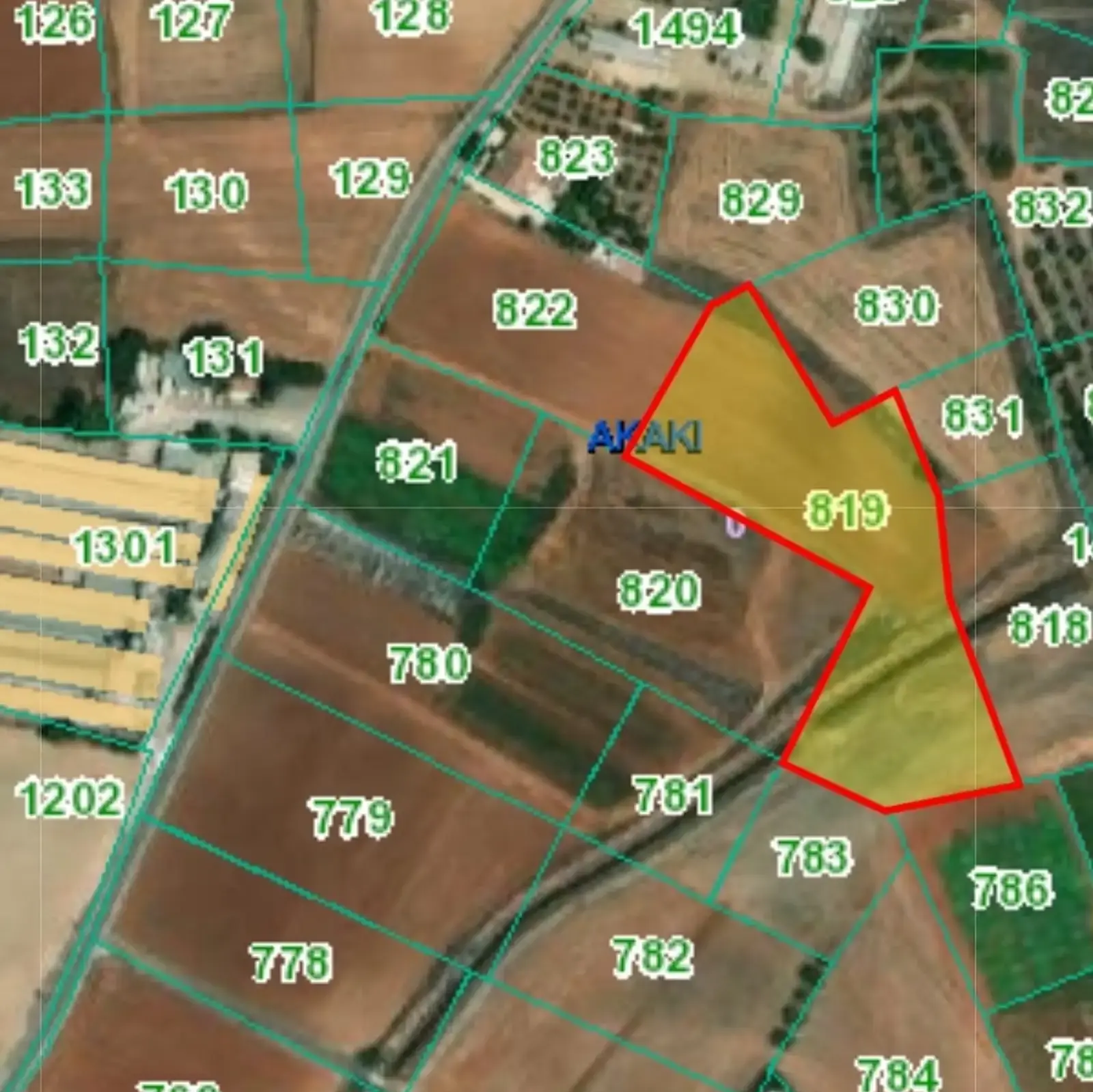 Agricultural Field 6355 m² in Akaki