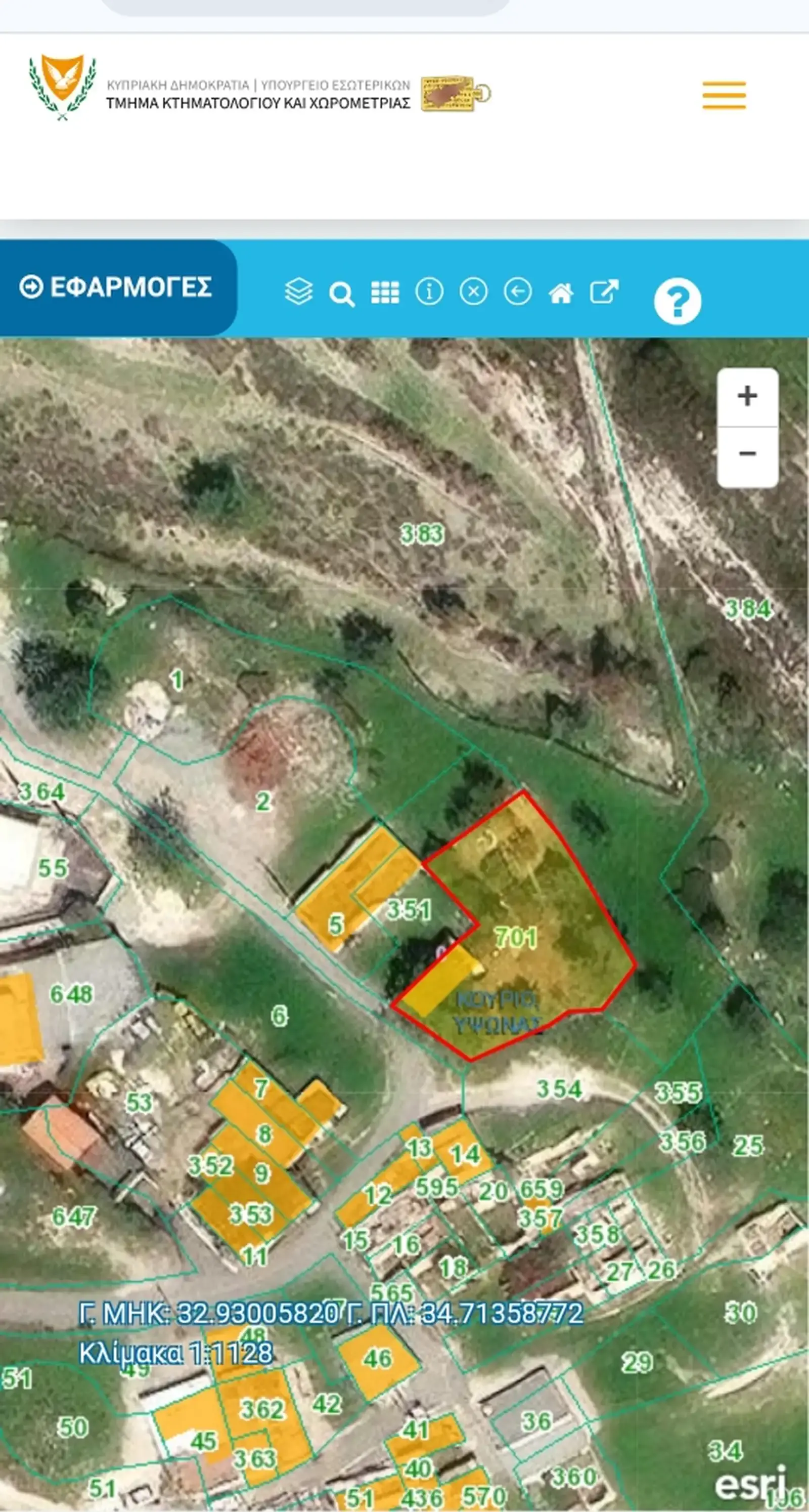 Residential Plot 550 m² in Ypsonas
