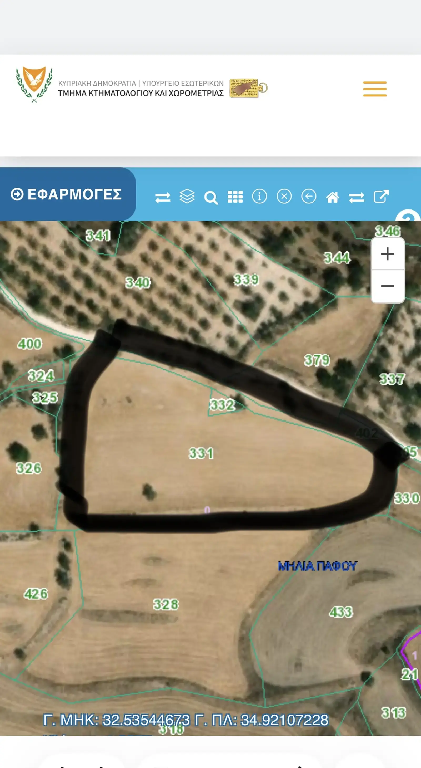 Γεωργικό οικόπεδο 7,500 m² προς πώληση στην περιοχή Milia Pafou