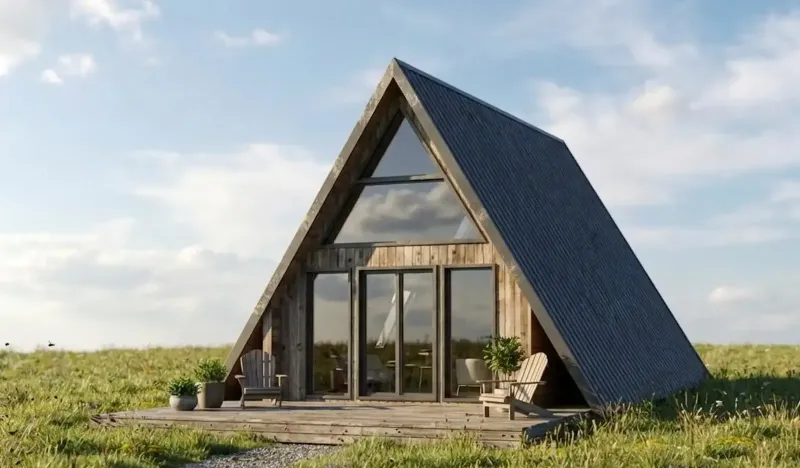 Ares a-frame 39 sq.m. | prefabcy in Germasogeia