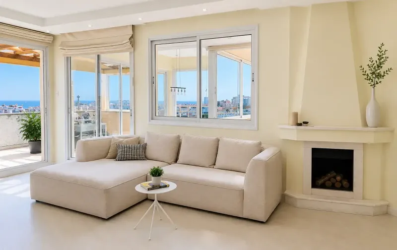 3-bedroom penthouse to rent in Agia Zoni