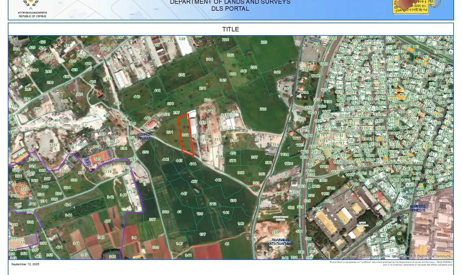 Commercial Plot 6875 m² in Ypsonas
