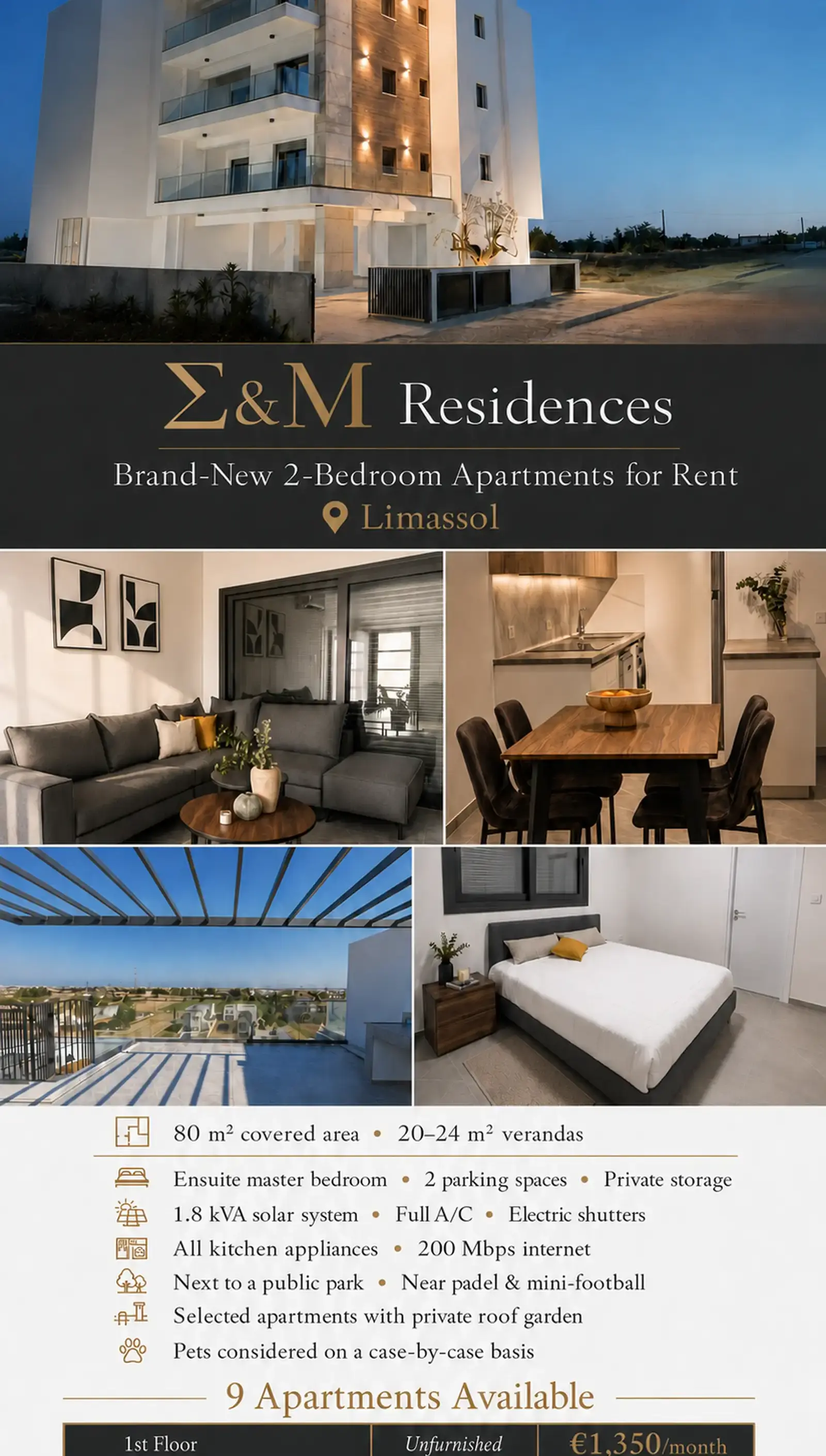 2-bedroom apartment to rent in Kato Polemidia