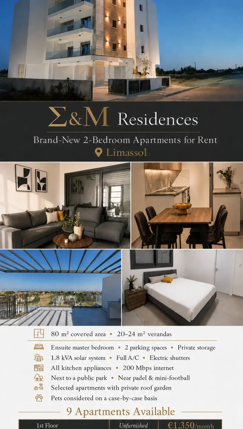 2-bedroom apartment to rent in Kato Polemidia