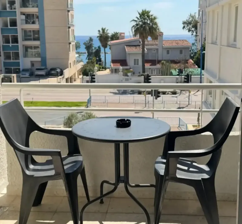 Short term studio with sea view in Agios Tychon Tourist Area