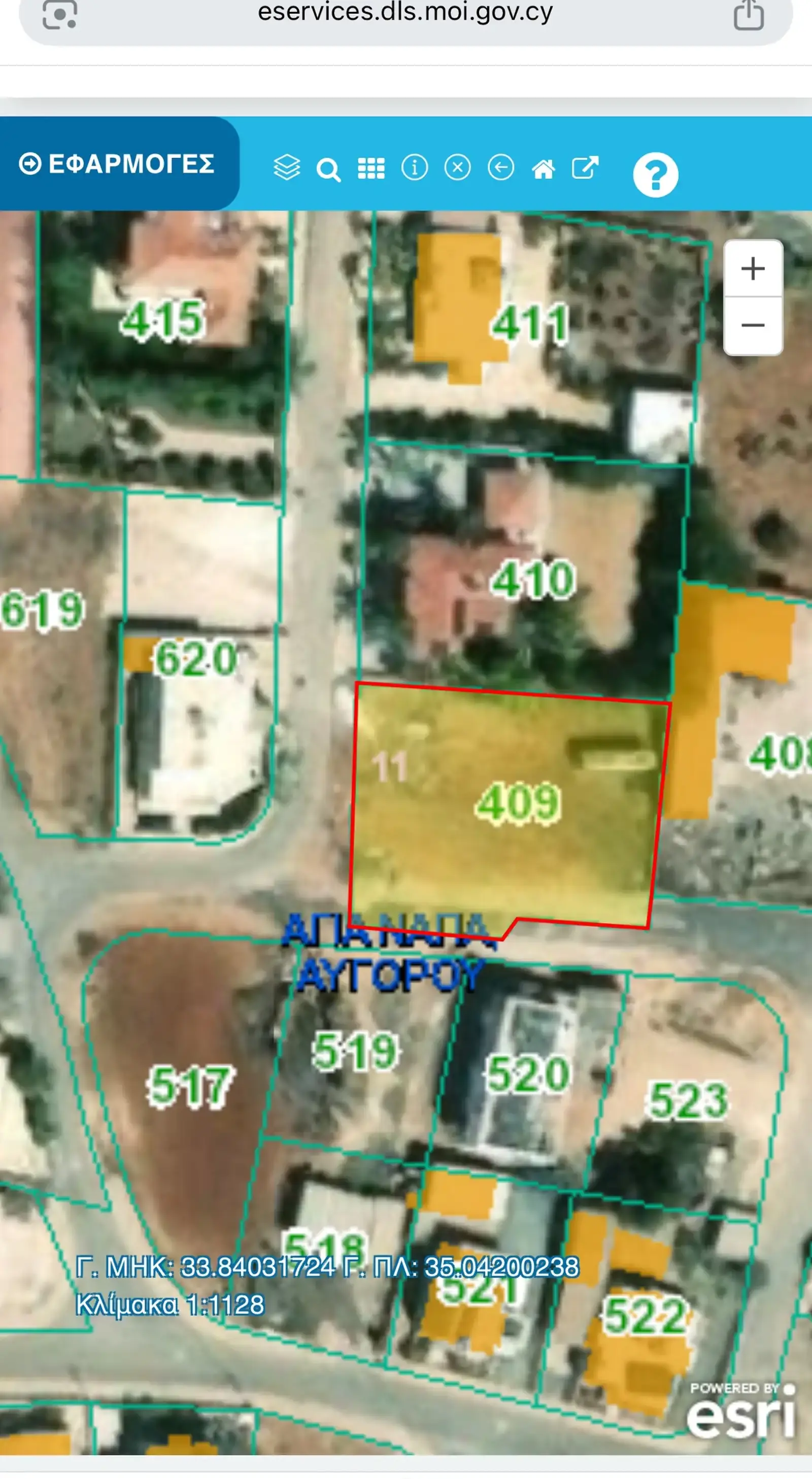 Residential Plot 1207 m² in Avgorou