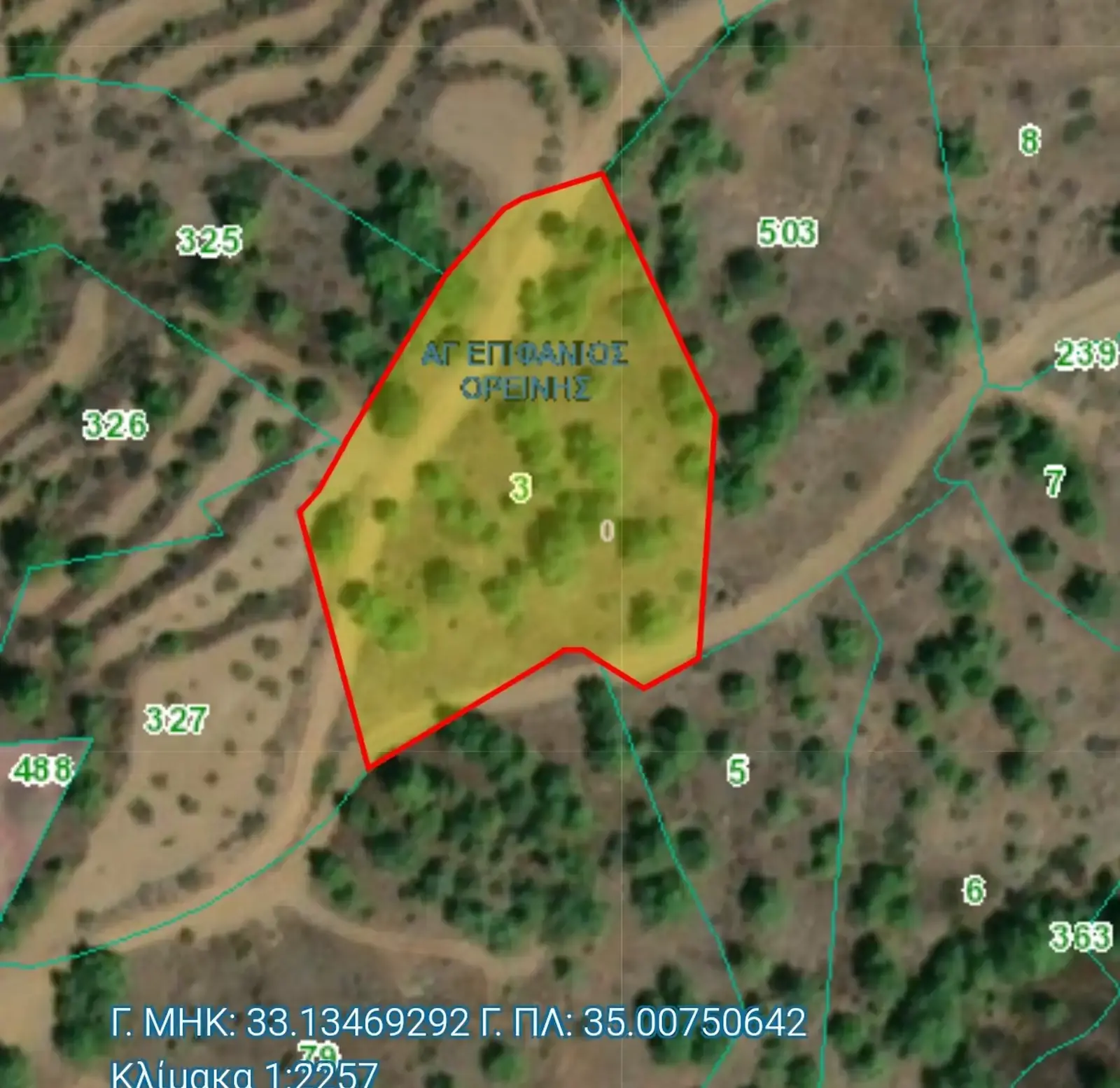 Agricultural Field 5017 m² in Agios Epifanios Oreinis