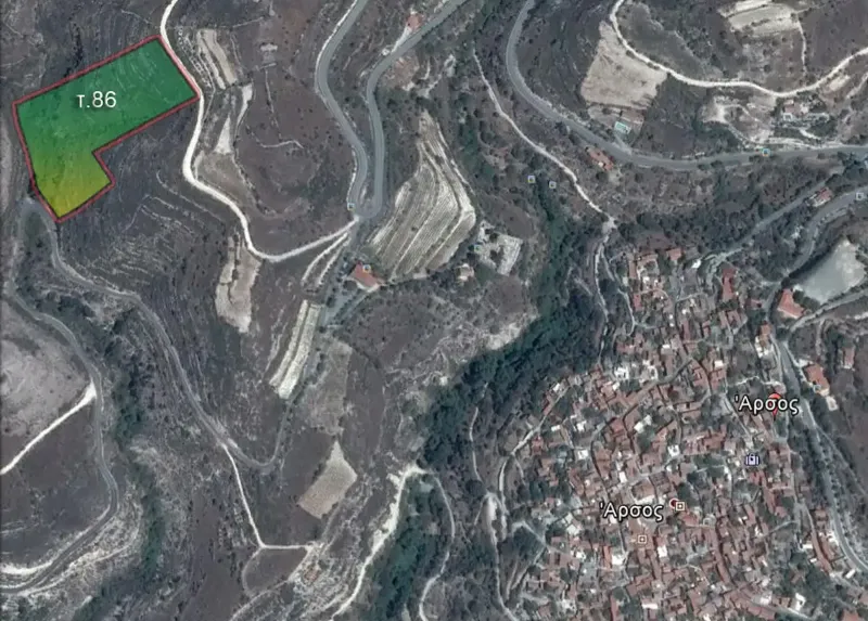 Agricultural land 19170 m² in Arsos Lemesou